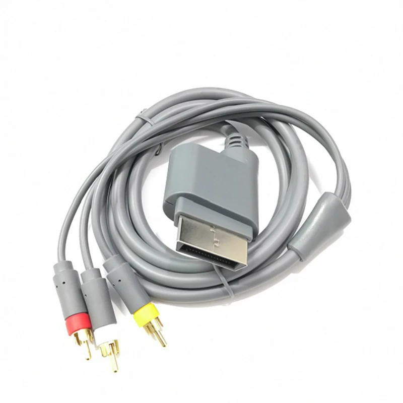 1 8 м позолоченный композитный AV-кабель высокой четкости 3 RCA HD TV Аудио Видео кабель