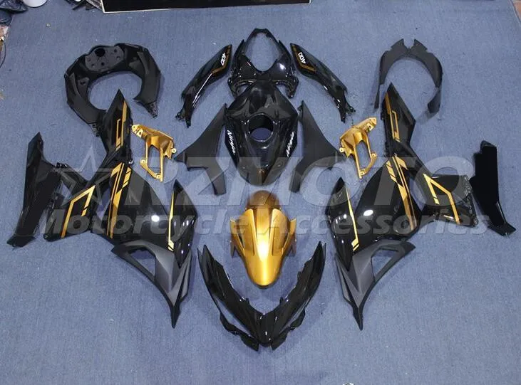 

Ninja400 новый комплект обтекателей из АБС-пластика подходит для Kawasaki Ninja400 Ninja 400 2018 2019 2020 18 19 20 комплект кузова золотой + крышка бака