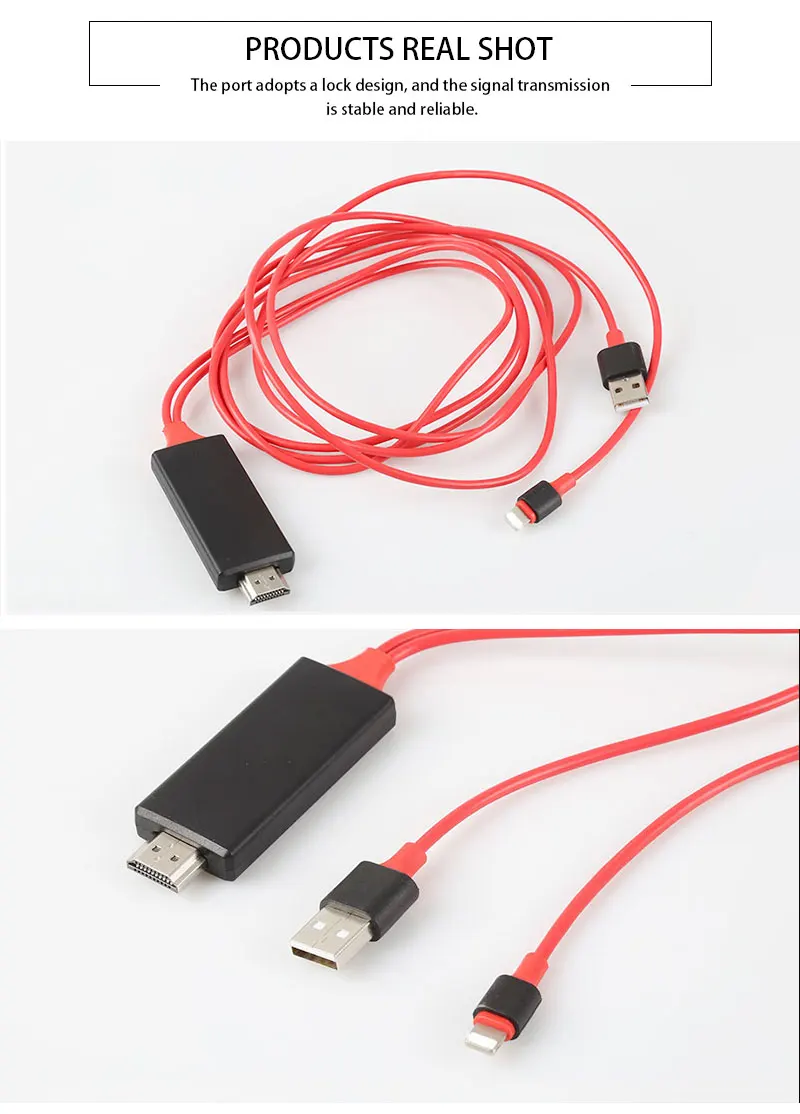 HDMI кабель HD 1080P HDMI конвертер адаптер usb-кабель кабель для iPhone iPad для MHL Android телефон