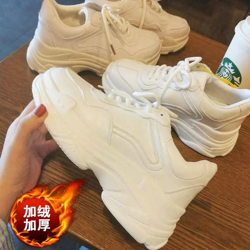 

Туфли Dad shoes женские красивые зимние популярные студенческие универсальные спортивные туфли корейской версии дышащие легкие повседневные ...