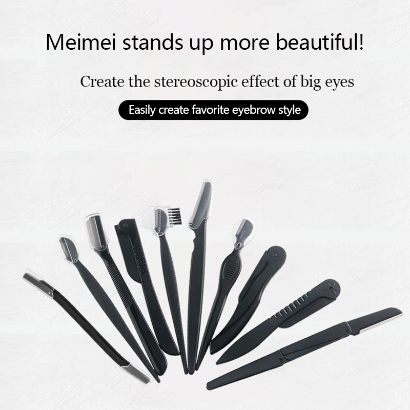 Новая модель портативная Бритва для макияжа бровей лезвие триммер