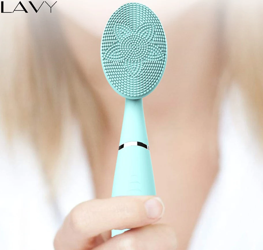 Beauty Instrumen Sonic Щетка для очищения лица Вибрация Мини Очиститель силиконовая