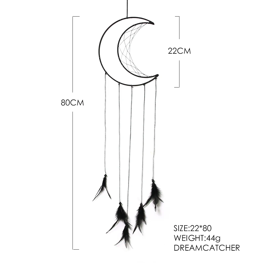 

2020 White Black Moon Dream Catcher Room Decor Room Decoration Home Roon Wall Hanging Decor Nordic Style Wind Chimes