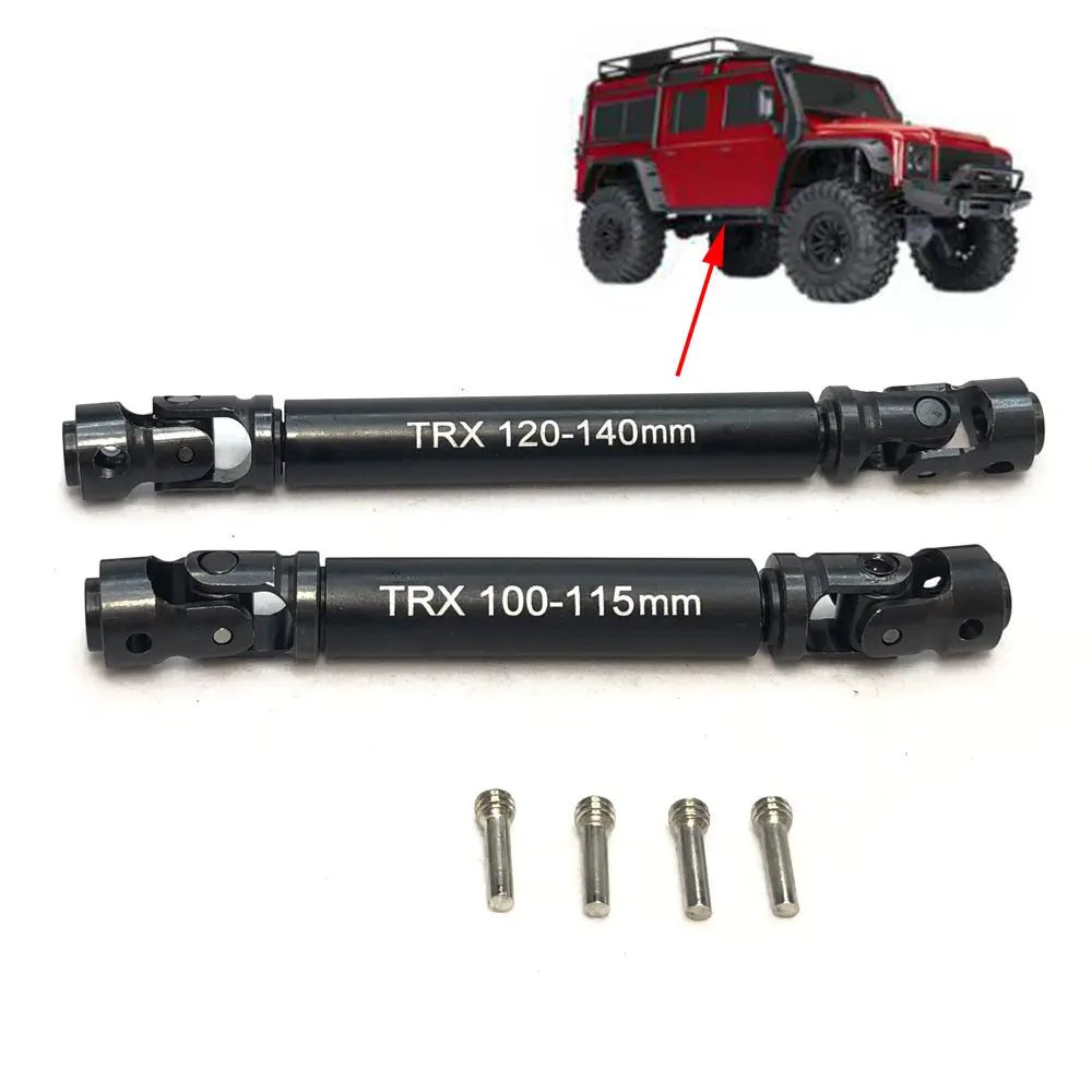 

Heavy Duty CVD Drive Shaft 100-115mm / 120-140mm Alloy Steel Universal Joint Steel for 1/10 RC Car TRX4 Traxxas TRX-4 TRX-6 TRX6