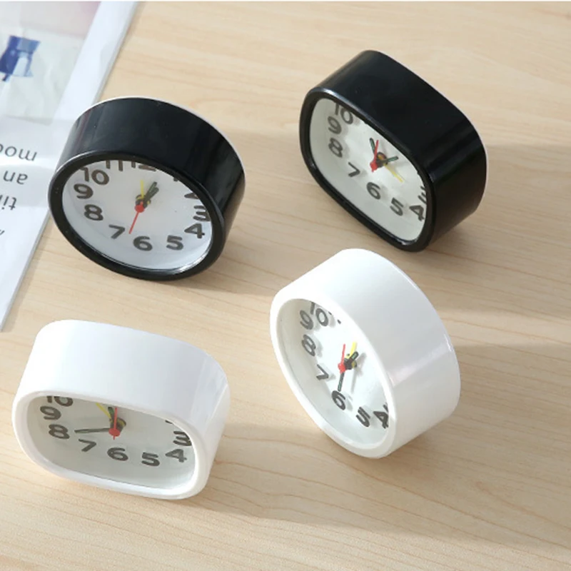 Маленький громкий Настольный прикроватный будильник батарея мощность мини