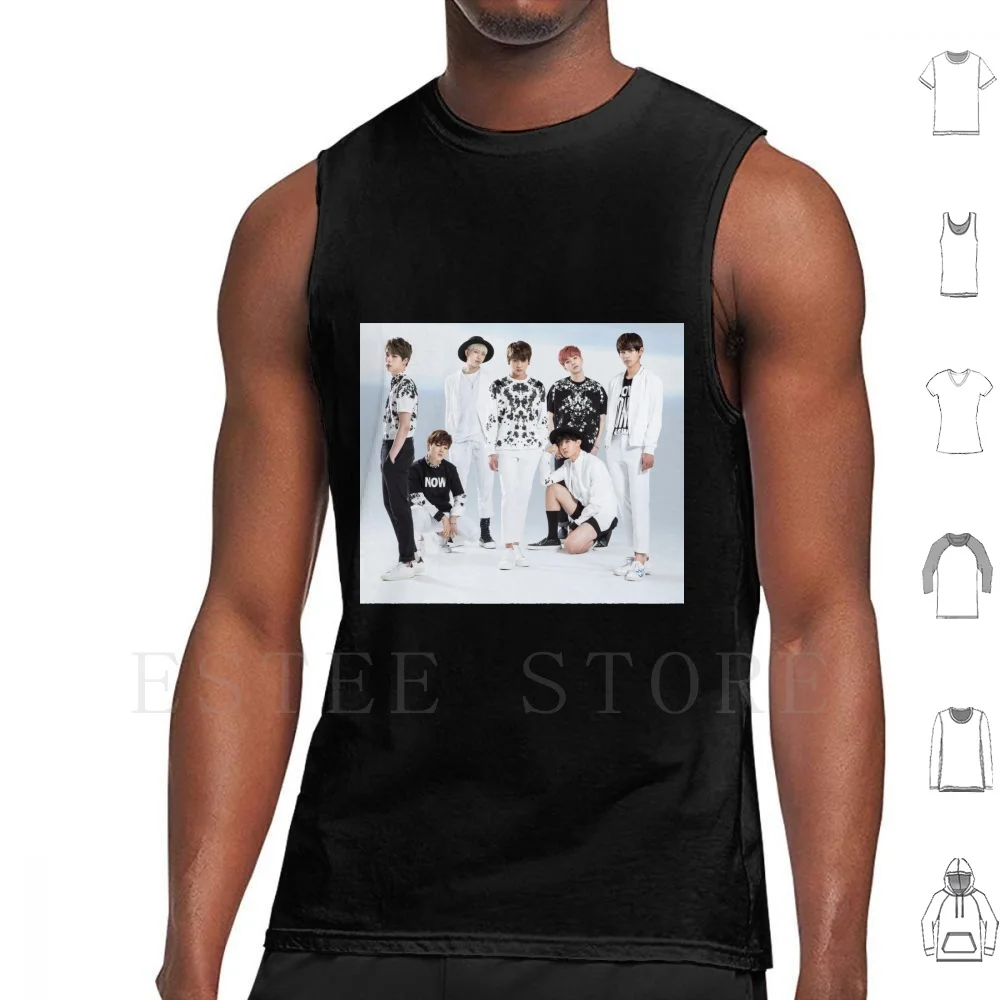 

Boys Tank Tops Vest Sleeveless Boys Suga J Hope Jin Jungkook Taehyung Jimin Rap Monster Kpop Dark Wild For You Blood Tears
