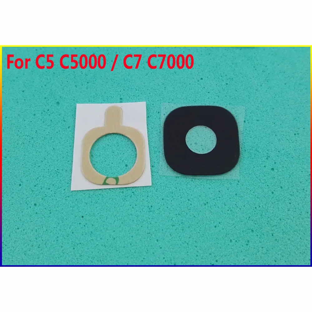 Новый оригинальный стеклянный объектив задней камеры с клеем для Samsung Galaxy C5 C5000 C7