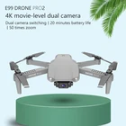 E99 Pro2 ру Дрон с камерой 4K 1080P 720 двойной Камера WI-FI с антенной FPV Вертолет для фотографии складного квадрокоптера Дрон игрушки