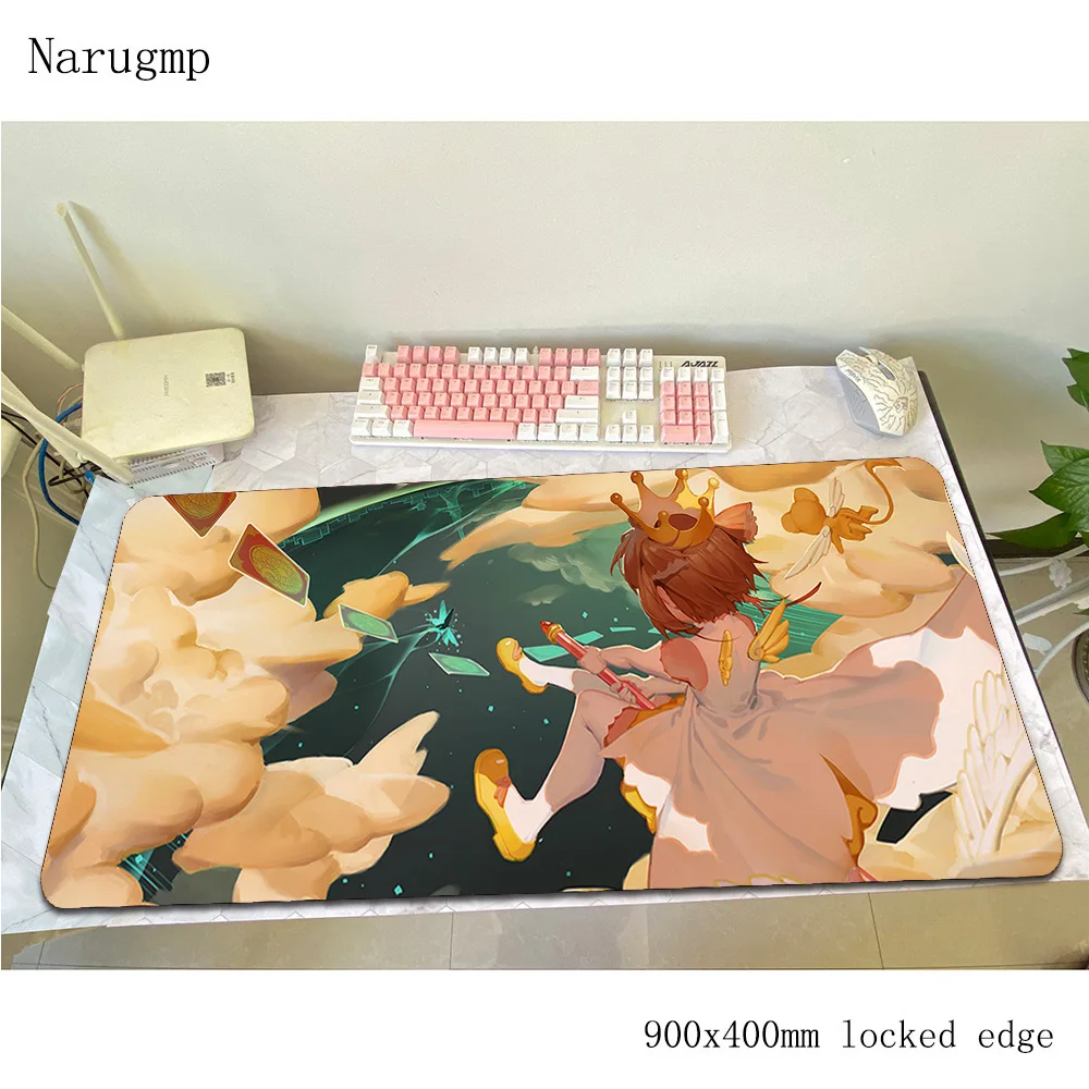 Cardcaptor Sakura padmouse рождественские подарки аксессуары 900x400x4 мм коврик для мыши xl
