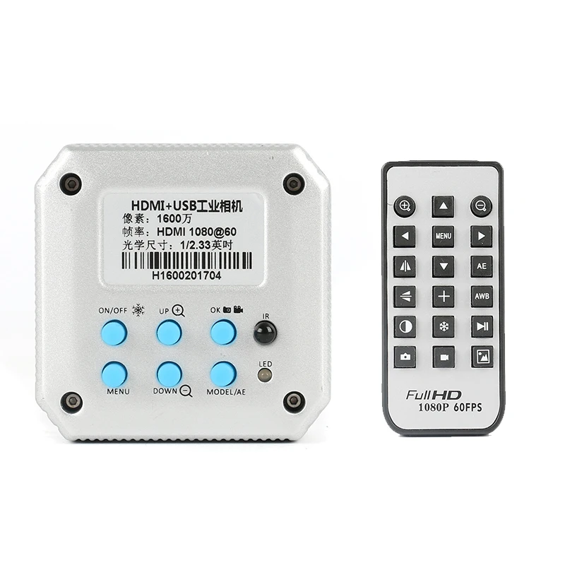 Цифровой промышленный видеомикроскоп HD 1080 МП P HDMI USB камера для осмотра микроскоп