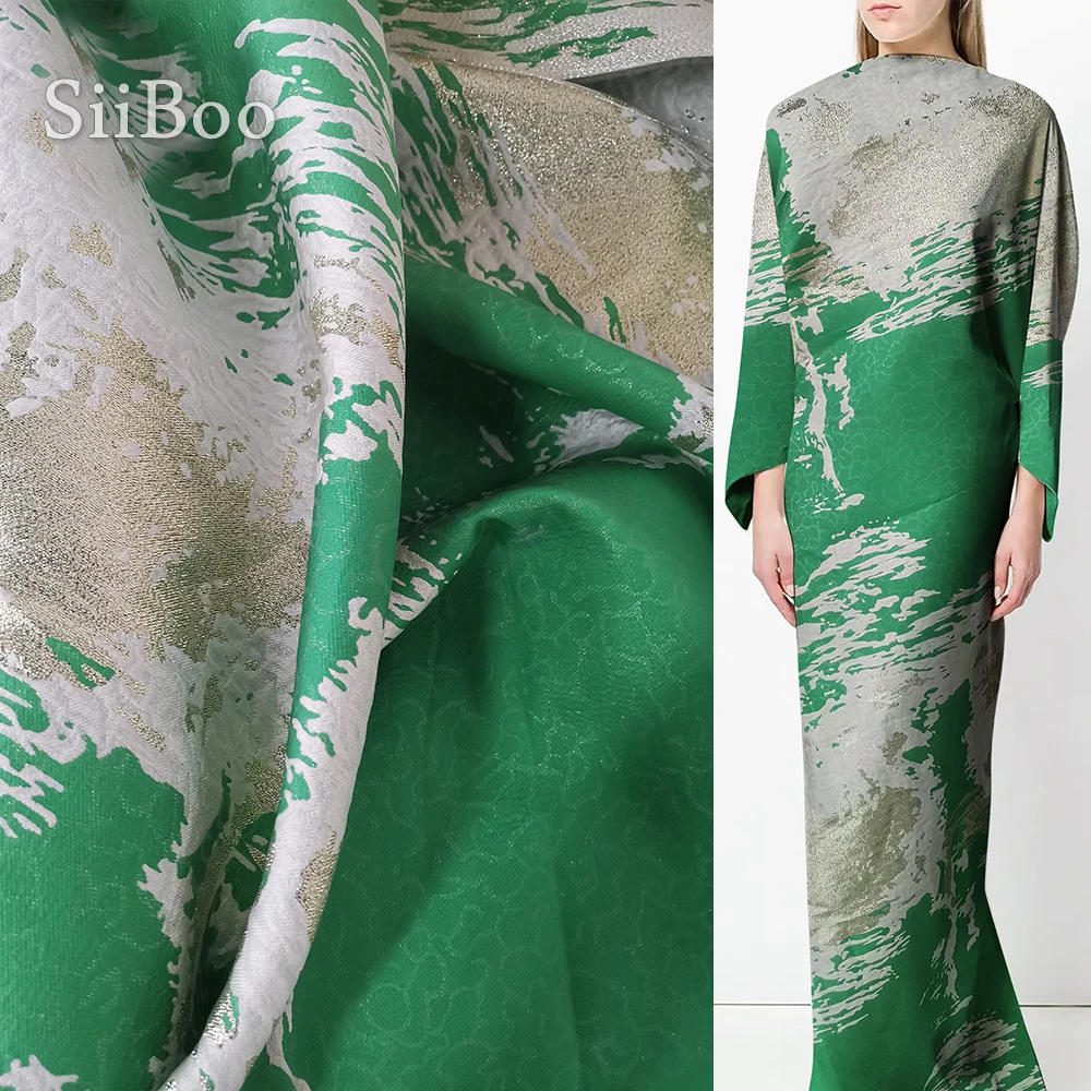 Французский стиль Роскошный зеленый золотой металлик позиционирование