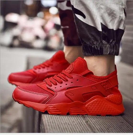 Новая повседневная модная спортивная обувь Корейская Мужская на толстой подошве
