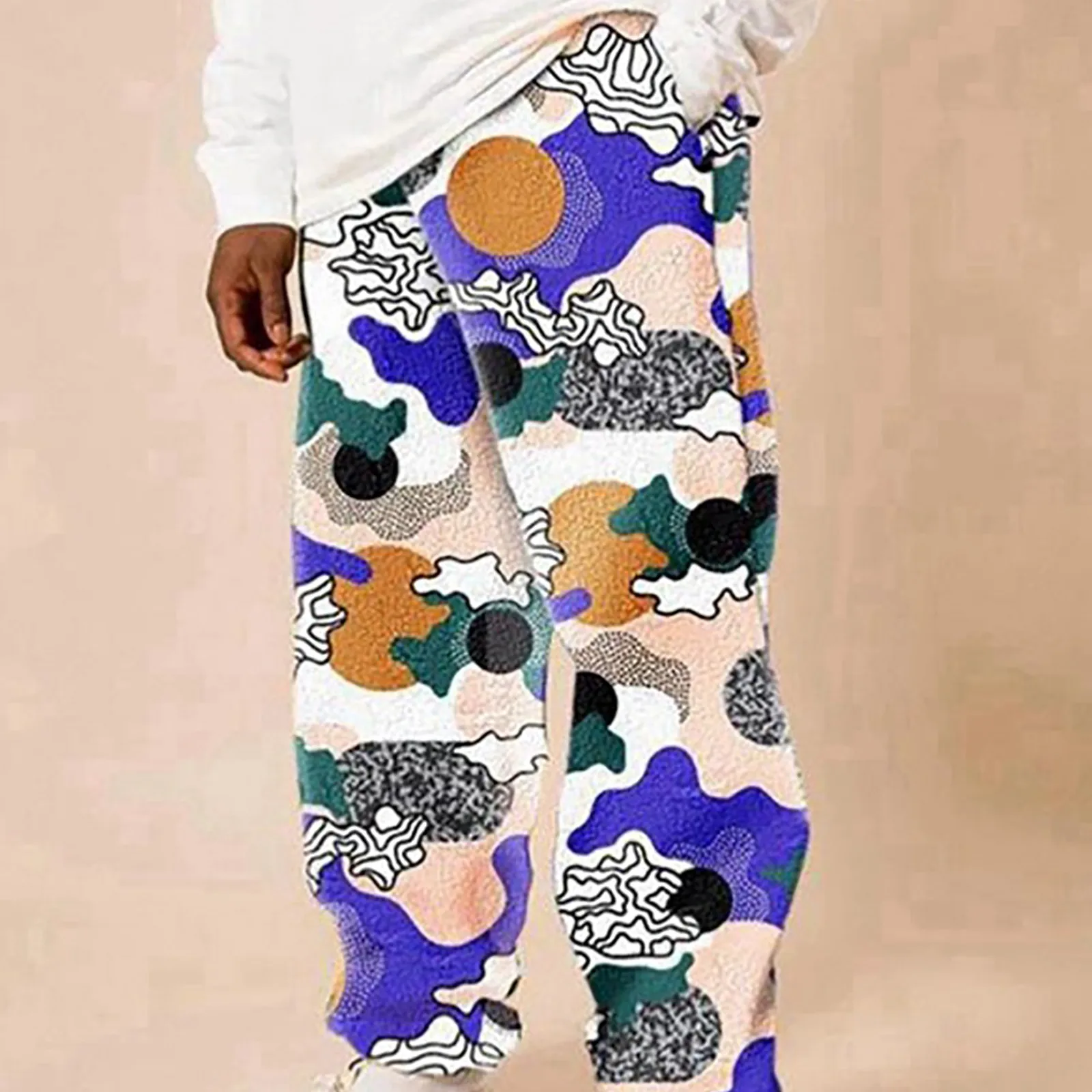 

Брюки-карго мужские повседневные, хлопок, длинные штаны, леггинсы, кашемировые брюки из ягненка, Осень-зима