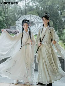 Китайский традиционный костюм ханьфу, женское платье принцессы в стиле древней династии ханьцев, народный Восточный Костюм для меча, танцевальная одежда, винтажный костюм Тан