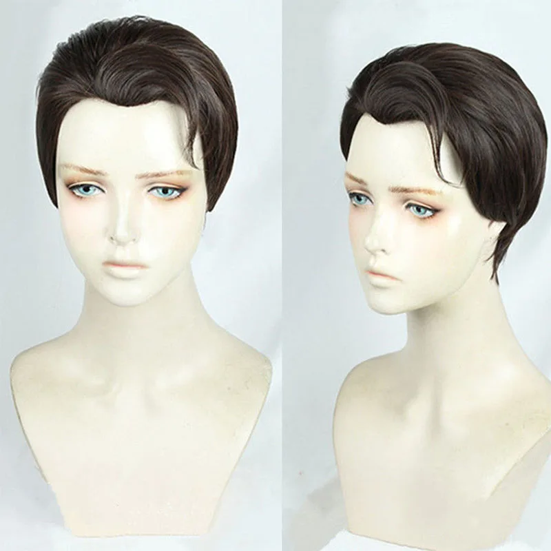 Парик для косплея из фильма Детройт: стать человеком короткие темно коричневые