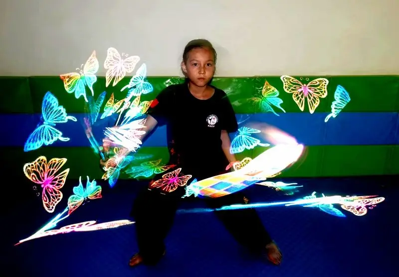 Светодиодная панель poi 2 палочки высокая прочность 80 пикселей 30 см 24 фотографии