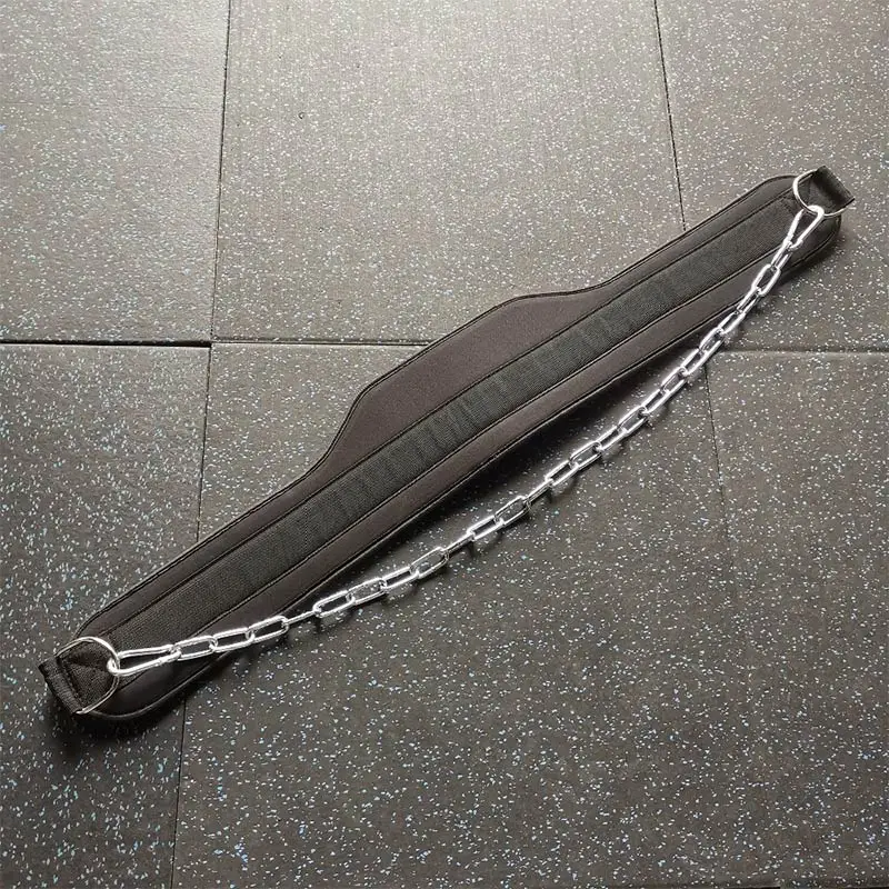 Плотный неопреновый ремень для тяжелой атлетики с цепью перекладина тяга штанга