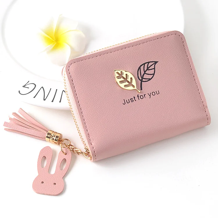 Женские кошельки с узором в виде листьев фирменный дизайн кошелек Giels короткий