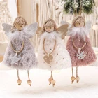 Подвесные Украшения для новогодней елки, 2021, Рождественская Кукла-ангел, подарок на Новый год, 2022