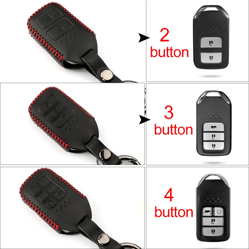 Кожаный чехол для автомобильного пульта дистанционного управления Honda Accord Civic 2017