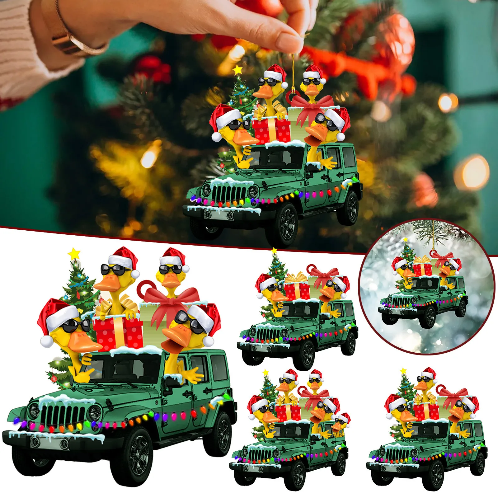 

Рождественские украшения Ducka на дороге, рождественские украшения для дома, новый год