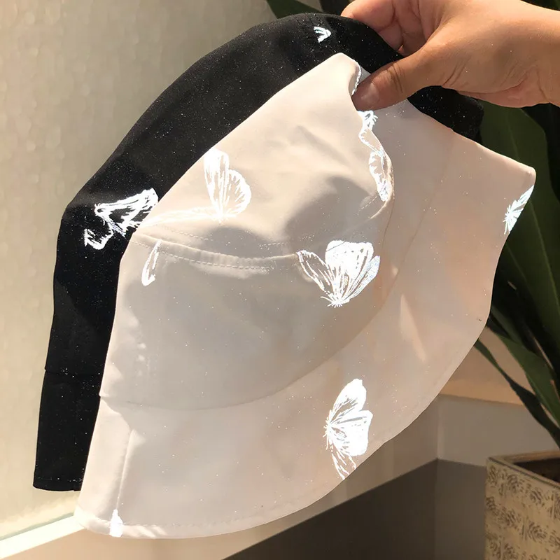 GOUTER черно белый светильник бабочка отражающая Панама женская дизайнерская