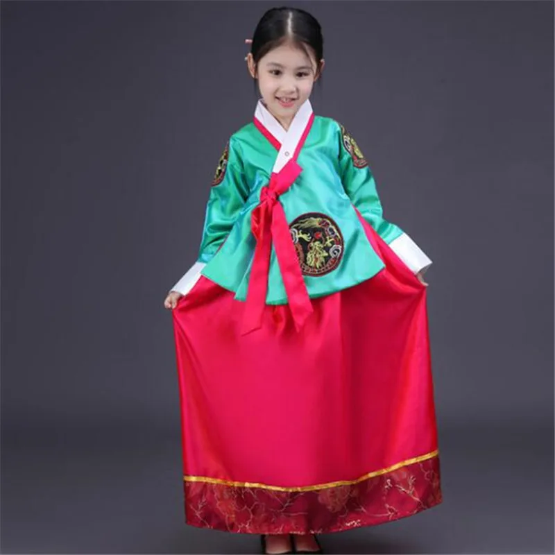 Традиционное платье Hanbok традиционный костюм для народного танца в Корейском