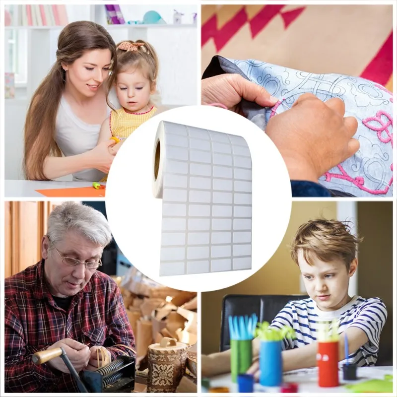 Разные спецификации белые этикетки наклейки для рукописного ввода бумага