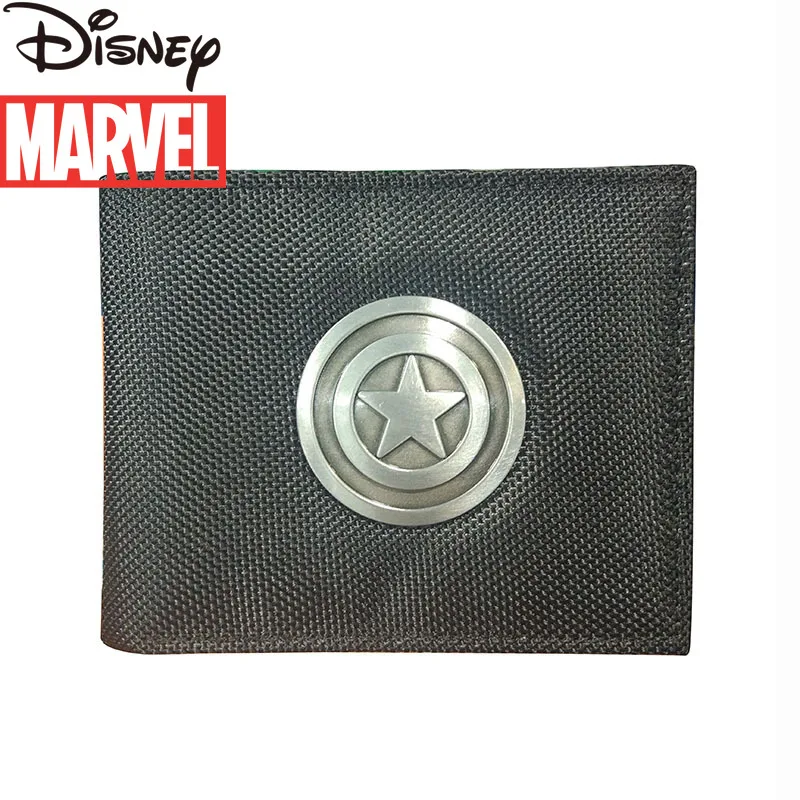 

Marvel Superheroes Avengers Thanos Iron Man Spiderman Short Fold PU Wallet Marvel Peripheral Products Coin Purse
