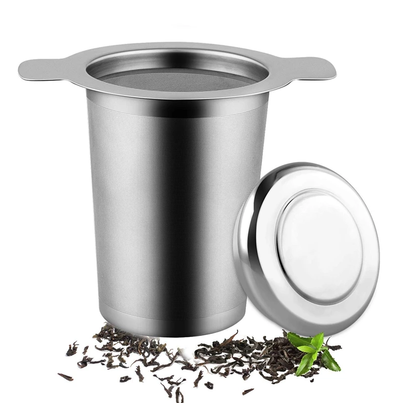 1Pcs Layer Mesh Tea Infuser Reusable Coffee Filter Fits Standard Cups Mugs Teapots &amp 1 Set Clear Glass Teapot With 304 Stainles | Дом и сад