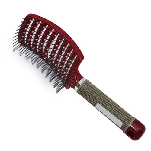

Paddle Massage comb Bristle & Nylon Detangle Hairbrush Women Hair Scalp