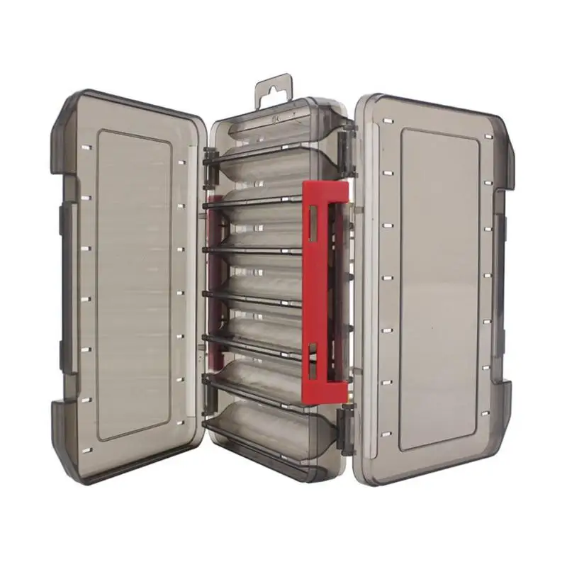 Double Sided Fishing Tackle Box 12 14 Compartments Bait Lure Hook Storage Classified Accessories | Спорт и развлечения