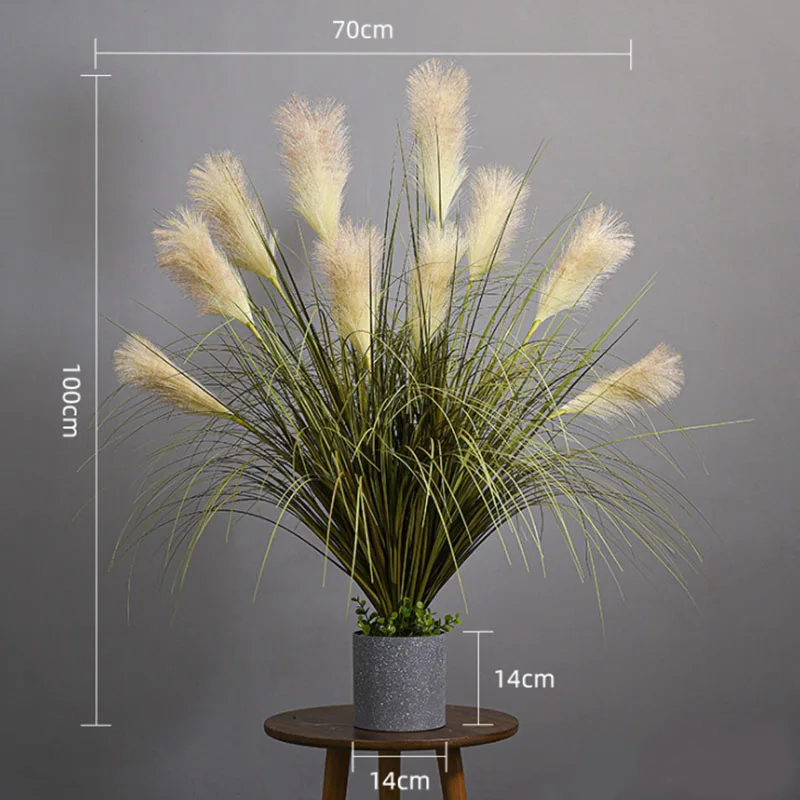 

New Simulation Reed Grass Web Celebrity Potted Living Room Window Decoration