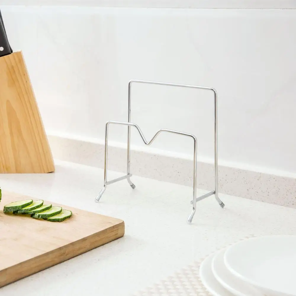 1 шт. подставка из нержавеющей стали доска для резки кастрюль с крышкой держатель