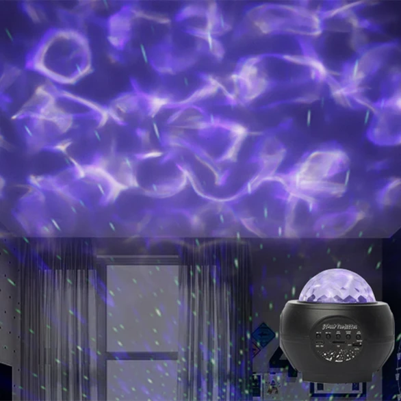 

Проектор водяная волна с Bluetooth, проектор звездного неба, атмосфера, звездное небо, галактика, светодиодная лампа для спальни, ночник Li