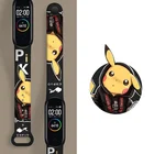 Ремешок для смарт-часов Pokemon Pikachu, силиконовый браслет для Mi Band 6 5 4 Mi