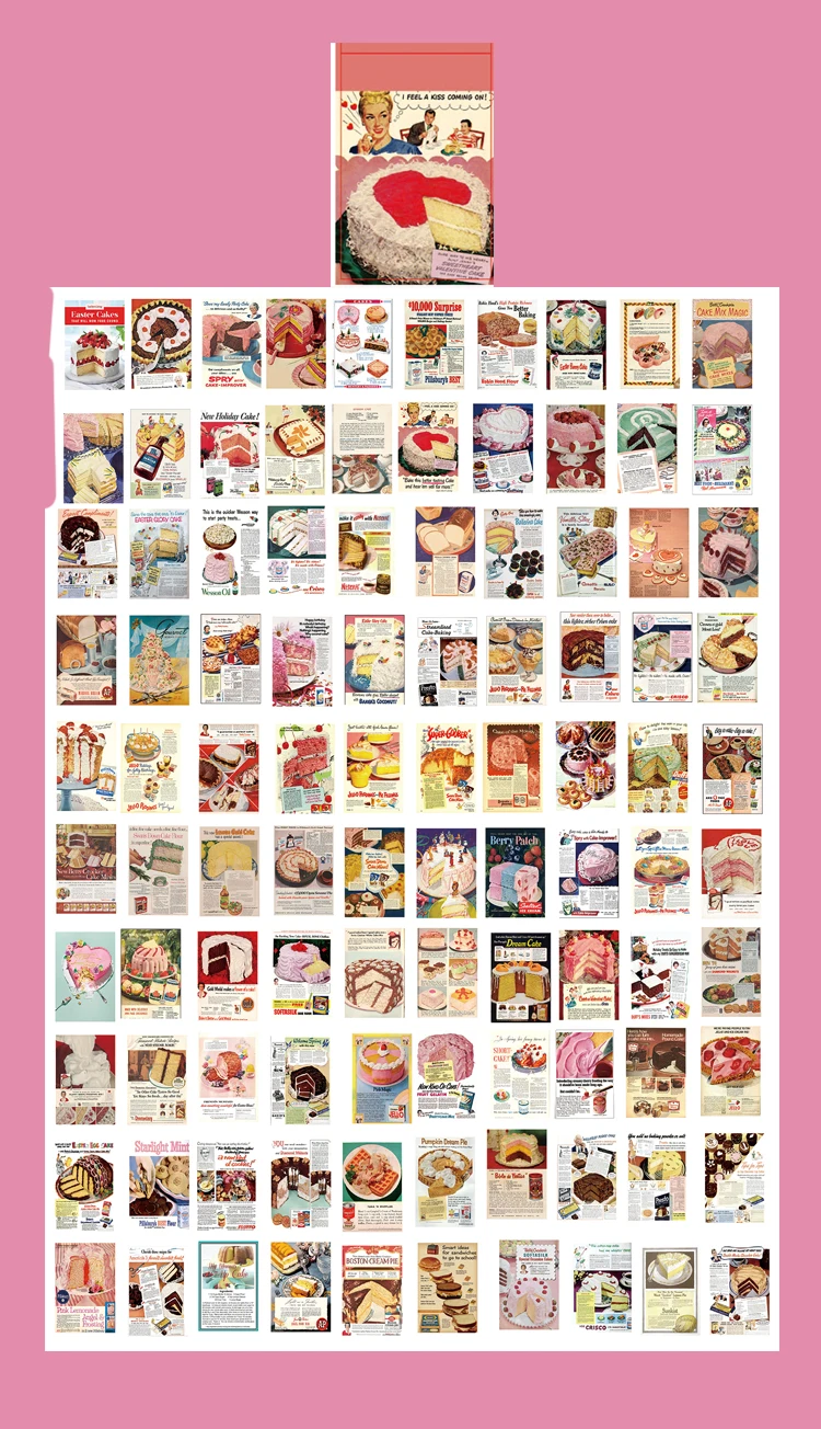 Блокноты-стикеры Amengguo, 99 шт., винтажные животные, клубника