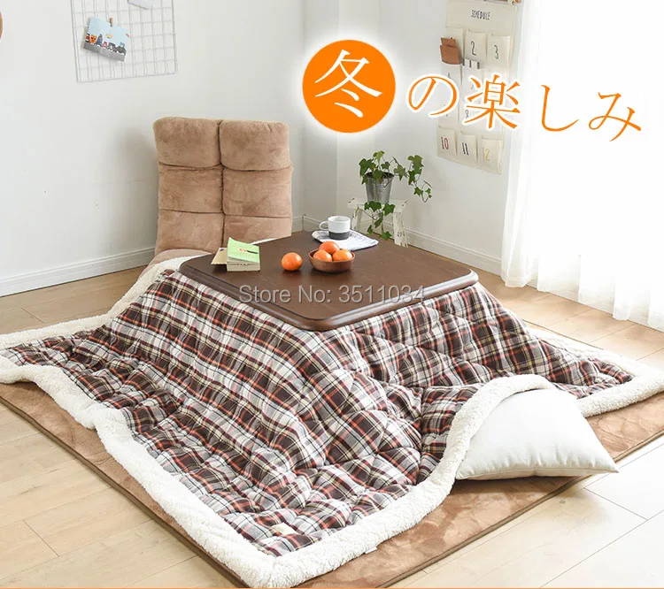 Новинка 2020 квадратный японский Настольный обогреватель Kotatsu низкий кофейный