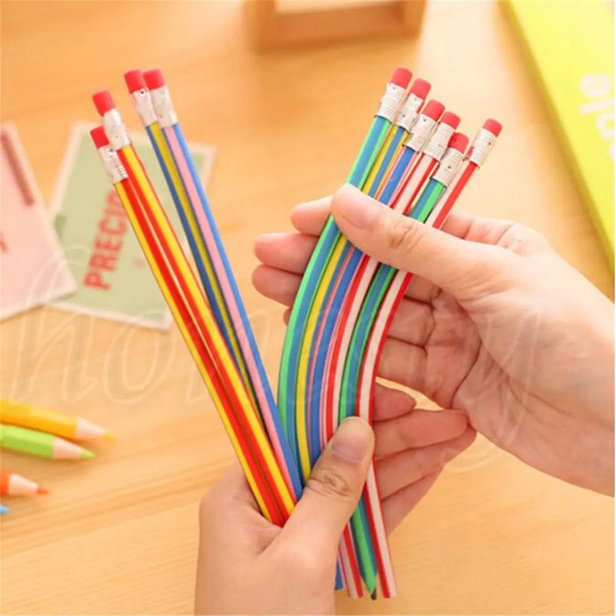 

1Pcs Bendy Flexible Soft Pencil With Eraser For Kids Writing School Student