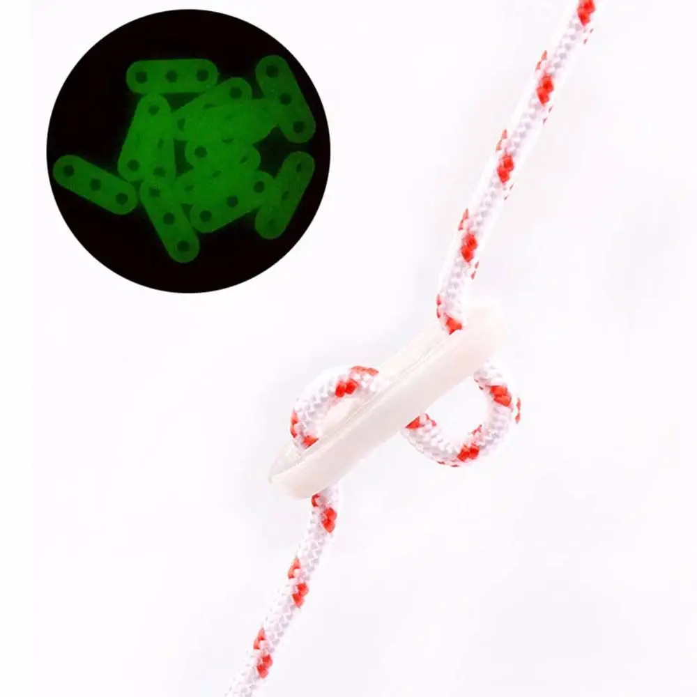 

3 Hole Travel Non-slip Luminous Cord Tightener Wind Rope Buckle Pull Rope Buckle Adjustment buckle Tent Accessories