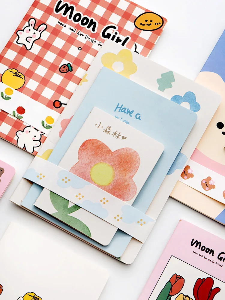 Блокнот SIXONE из 3 предметов в виде цветка медведя тюльпанов корейский кавайный