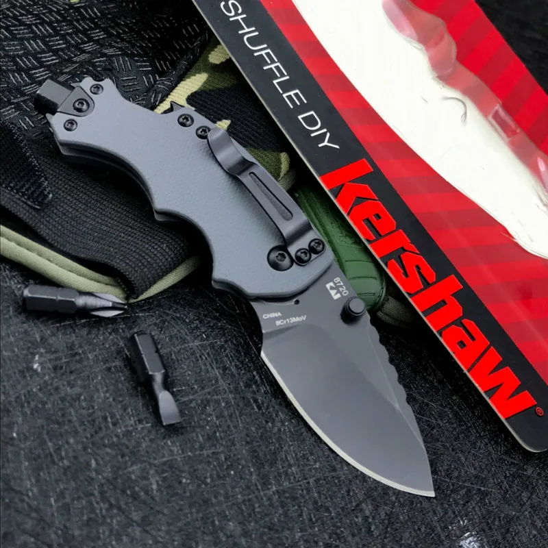 

New Kershaw 8720 Folding Knife High Hardness Outdoor Camping safety-defend Survival Pocket Knives Screwdriver EDC Tool