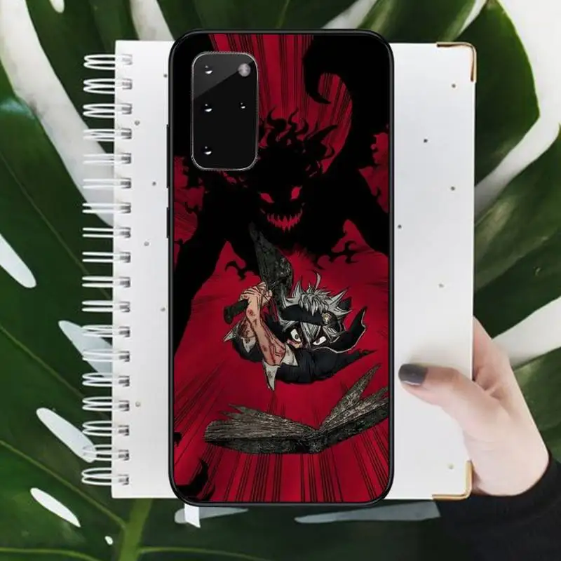

Japan Anime Black Clover Asta Phone Case For Samsung galaxy S 9 10 20 A 10 21 30 31 40 50 51 71 s note 20 j 4 2018 plus