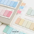 Блокнот для заметок на 120 страниц с градиентным цветом, липкий индекс, блокнот-планировщик, бумага для заметок, обучающая этикетка, стикер, офисные и школьные принадлежности