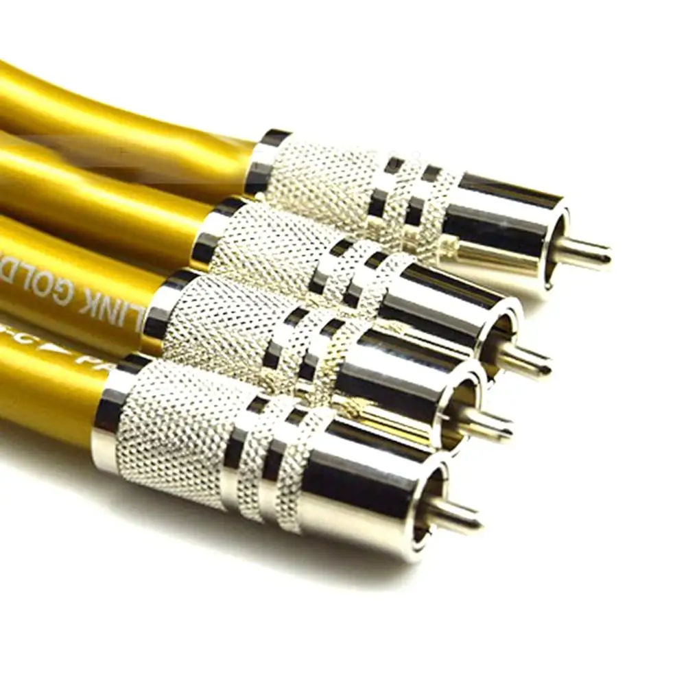Кабель hdmi с родиевым покрытием штекер RCA HEXLINK GOLDEN 5C | Электроника