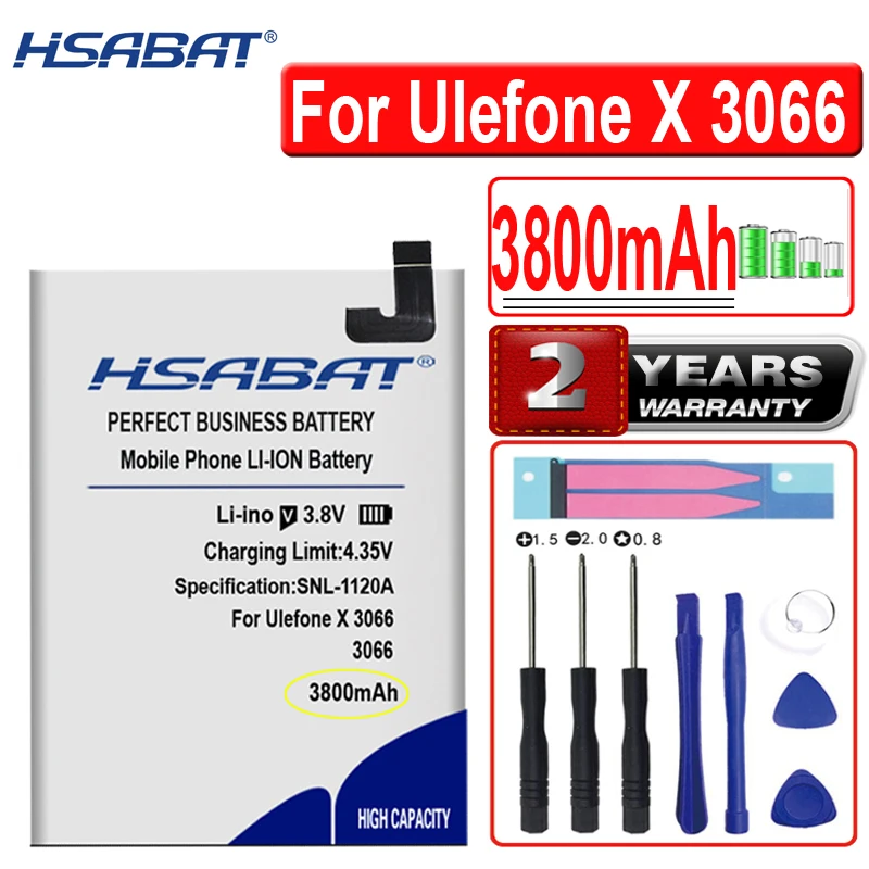 

HSABAT 3800mAh Battery for Ulefone X 3066 / for Ulefone 3066