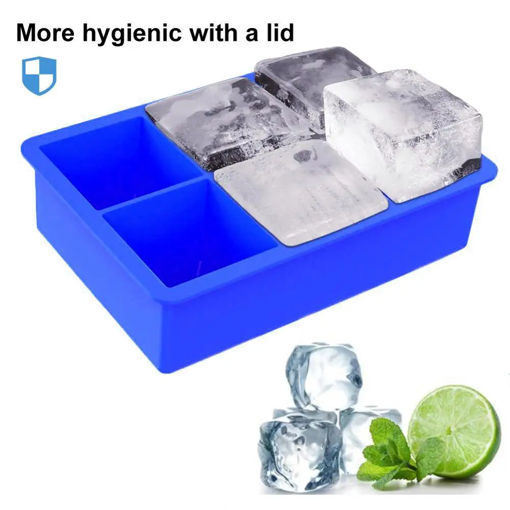 Сверхбольшой гибкий силиконовый поддон для кубиков льда|ice maker|silicone ice cube traycube tray |