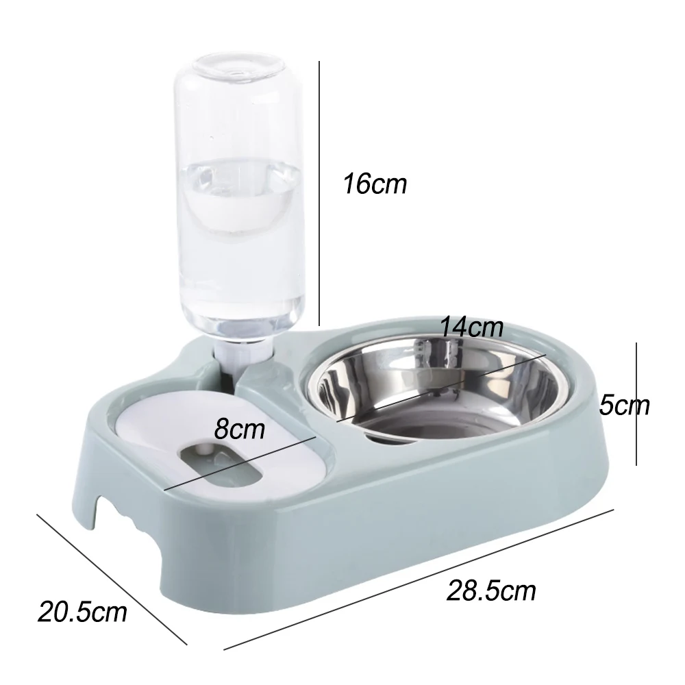 Didihou Авто кормушка для кошек и собак поилка из нержавеющей стали миска домашних