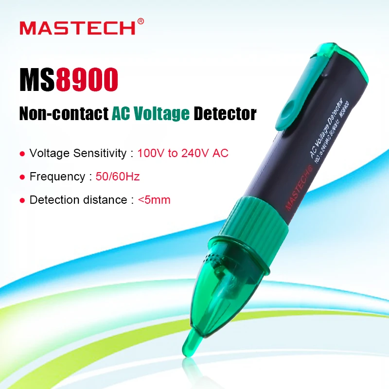 Mastech MS8900 Бесконтактный 100 в 240 AC тестер датчика детектора напряжения Ручка