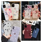 Чехол с цветочным рисунком для Apple iphone 11 Pro X XS Max XR, мягкая задняя крышка из ТПУ для iphone 7, 8 plus, 7plus, 6, 6S, 5 5S SE 2020, SE 2, чехол